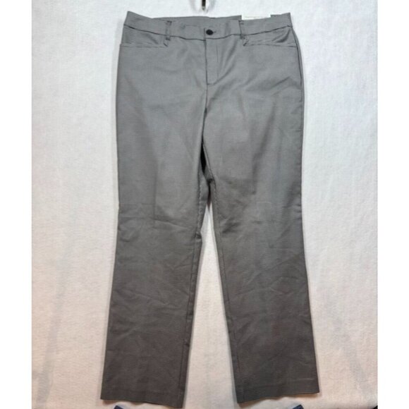 Christopher & Banks Pants - Christopher & Banks The Perfect Pant Mid Rise Houndstooth Trousers Womens 14 Avg
